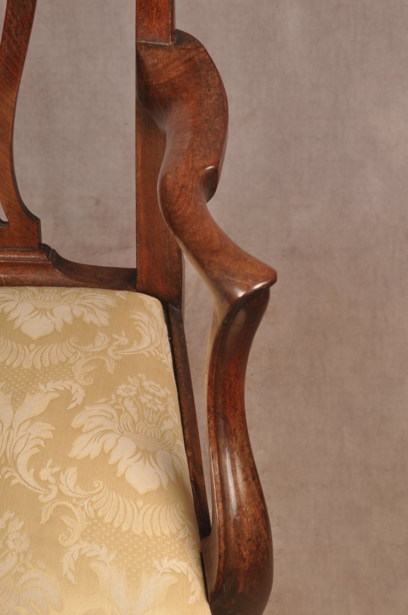 Fine George II Mahogany Armchair - Image 5