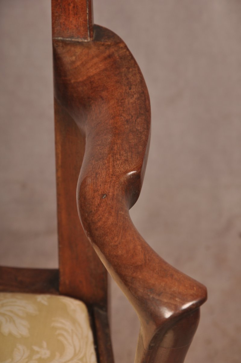 Fine George II Mahogany Armchair - Image 6