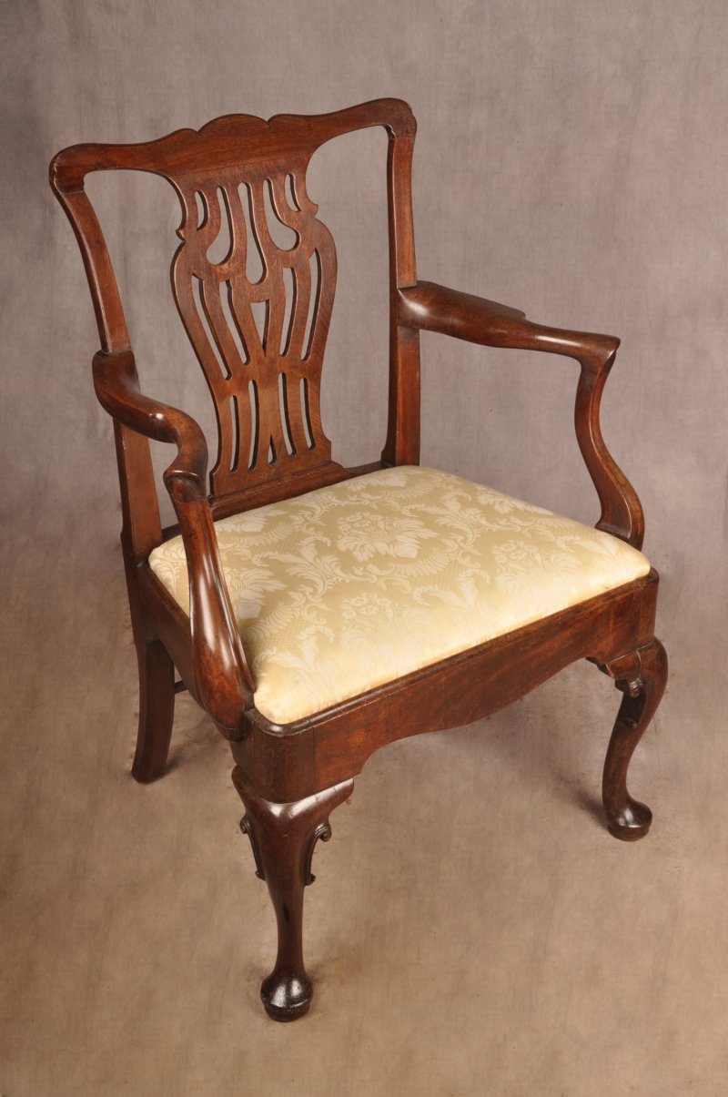 Fine George II Mahogany Armchair