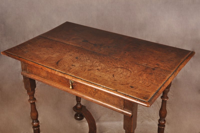 Rare 17th Century Oak Side Table - Image 2