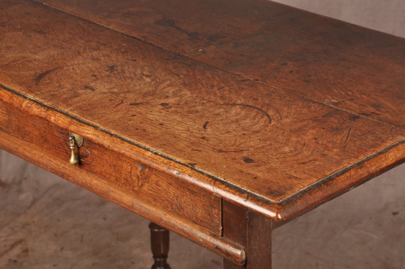 Rare 17th Century Oak Side Table - Image 3