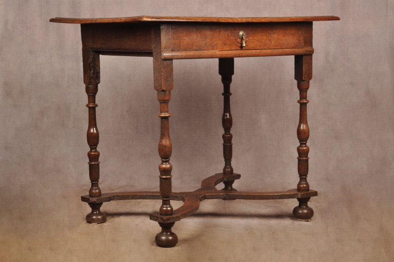 Rare 17th Century Oak Side Table - Image 5