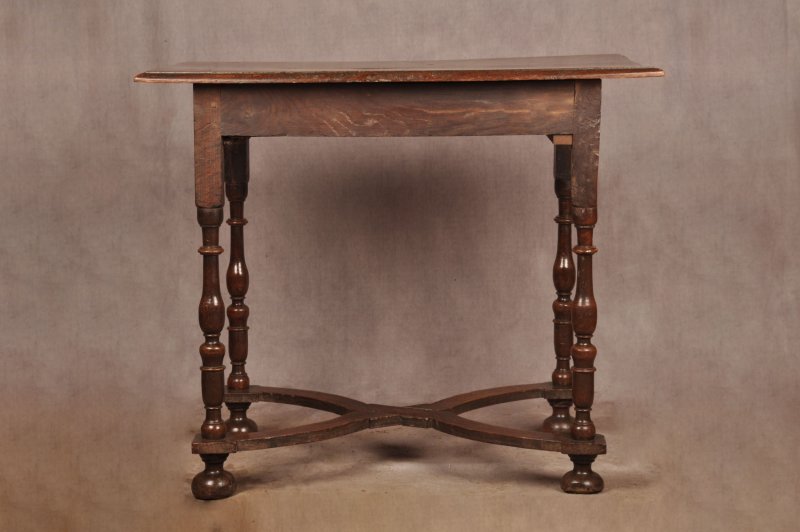 Rare 17th Century Oak Side Table - Image 12