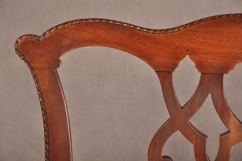 Fine 18th Century Mahogany Chippendale Armchair - Image 5