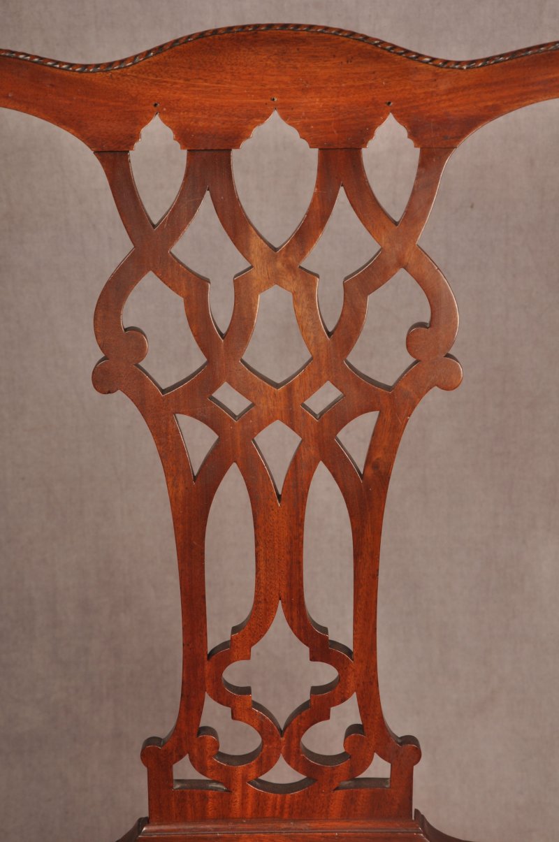 Fine 18th Century Mahogany Chippendale Armchair - Image 4