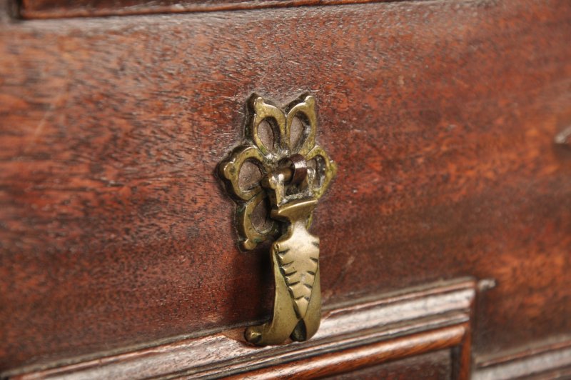 Rare Charles II Walnut & Fruitwood Chest Of Drawers - Image 6