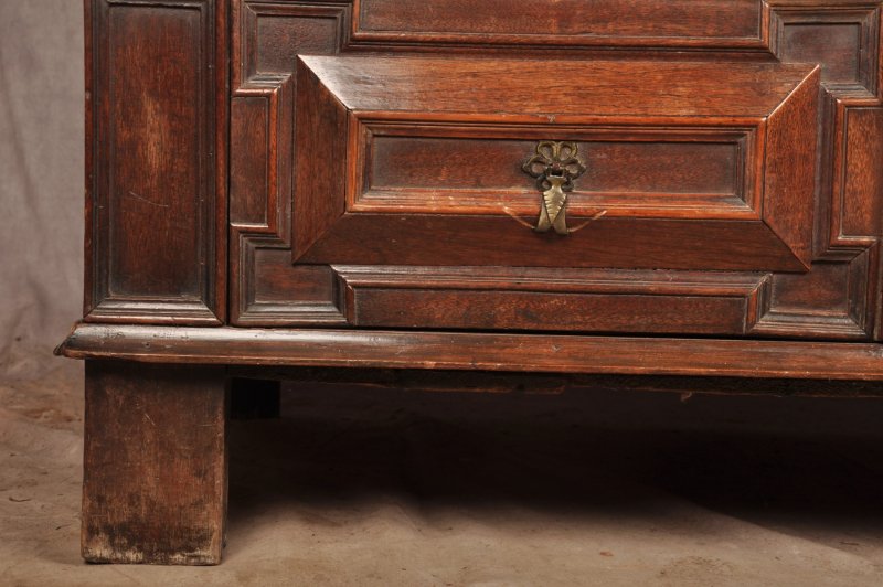 Rare Charles II Walnut & Fruitwood Chest Of Drawers - Image 10