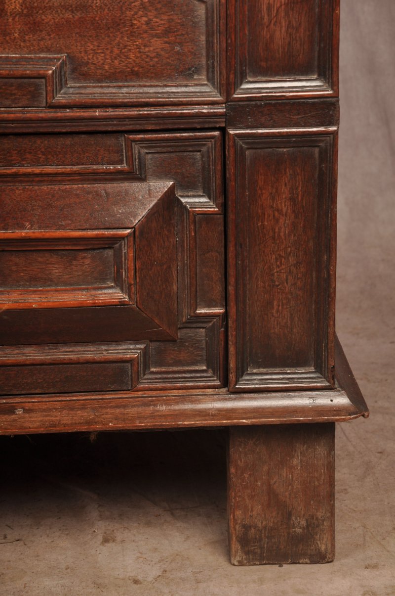 Rare Charles II Walnut & Fruitwood Chest Of Drawers - Image 9