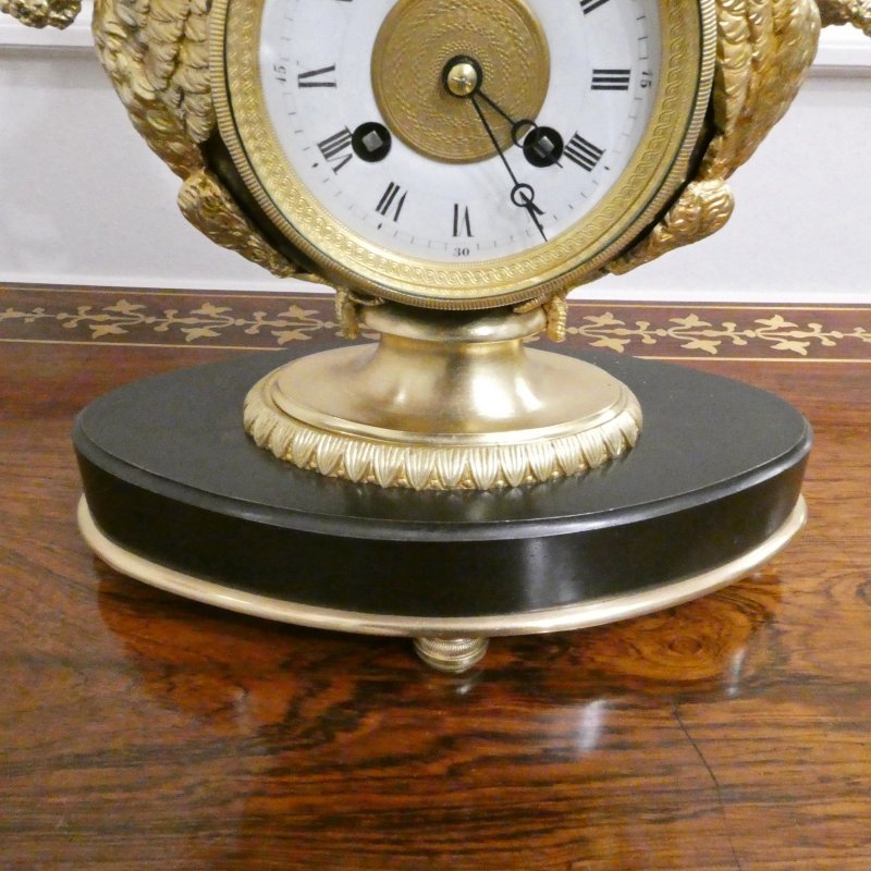 French Bronze & Gilt Bronze Mantel Clock Set by Japy Freres - Image 7