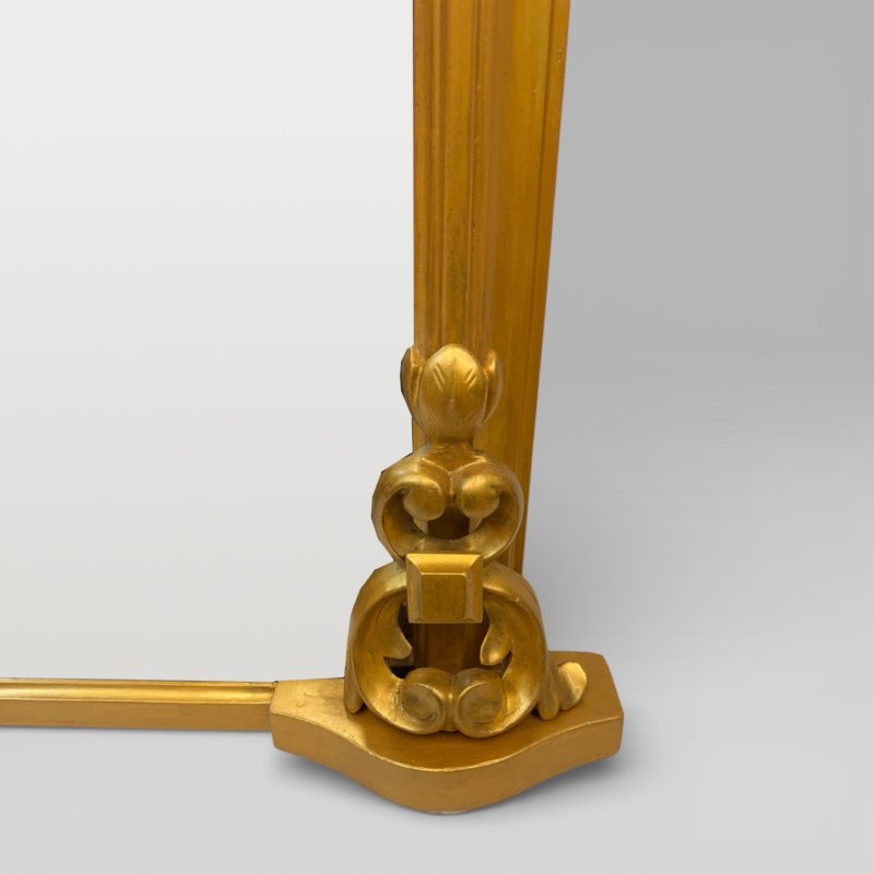 Antique Victorian Gilt Overmantel Wall Mirror By S T Townshend Norwich - Image 6