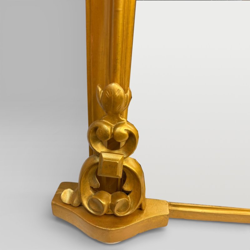 Antique Victorian Gilt Overmantel Wall Mirror By S T Townshend Norwich - Image 7