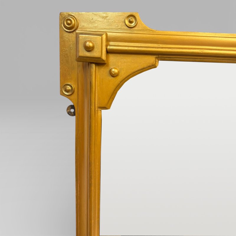 Antique Victorian Gilt Overmantel Wall Mirror By S T Townshend Norwich - Image 8