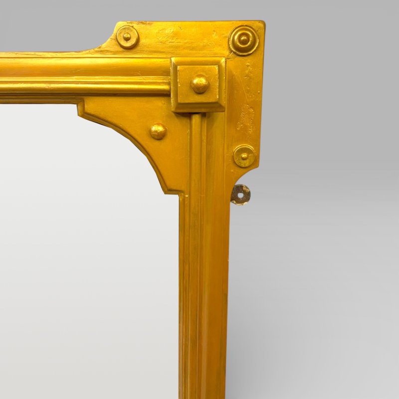 Antique Victorian Gilt Overmantel Wall Mirror By S T Townshend Norwich - Image 9