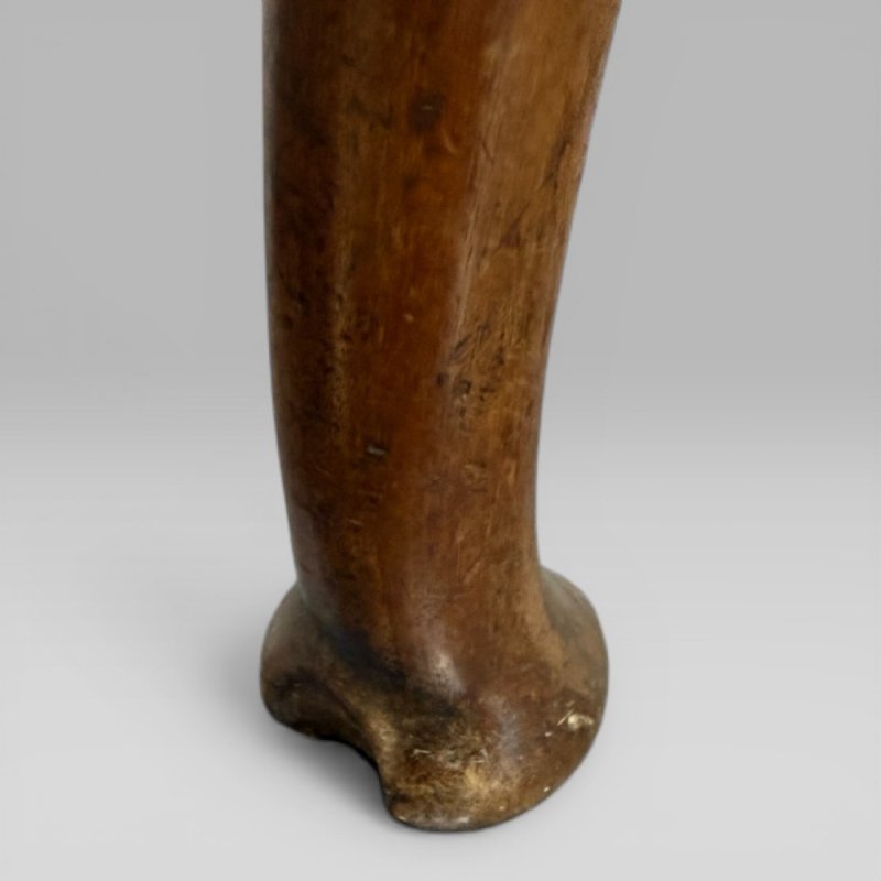 Antique George II Mahogany Oval Drop Leaf Dining Table - Image 11