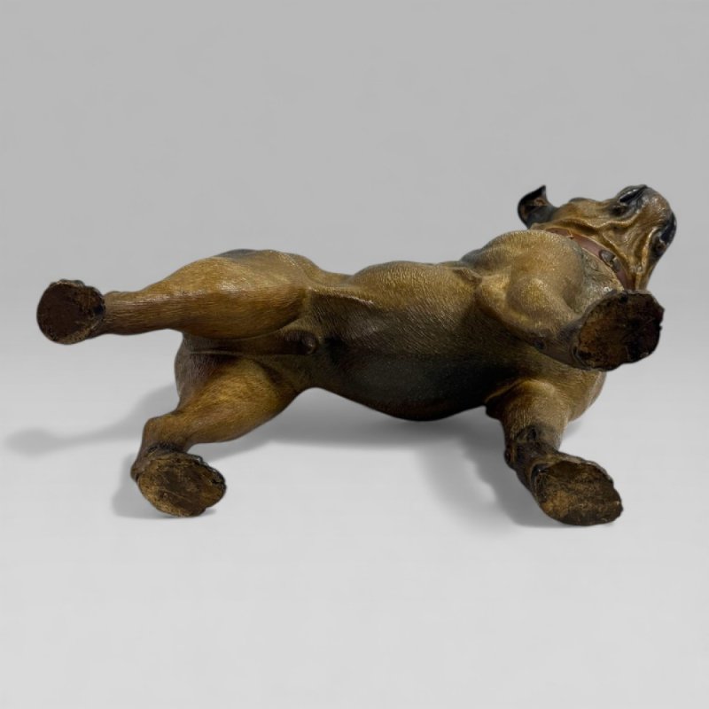 Antique Austrian Terracotta Life-size Pug Dog Sculpture - Image 16