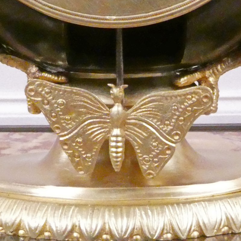 French Bronze & Gilt Bronze Mantel Clock Set by Japy Freres - Image 11