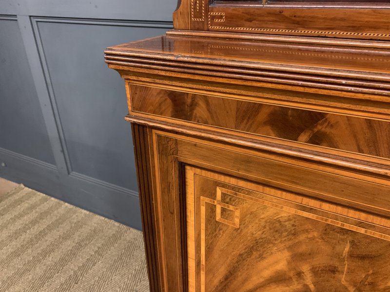 Edwards & Roberts Inlaid Mahogany Bookcase - Image 13