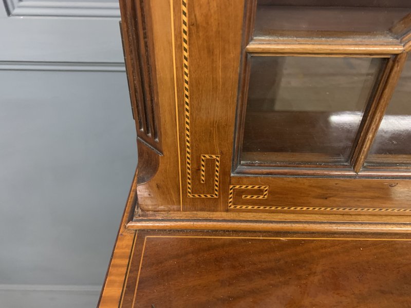 Edwards & Roberts Inlaid Mahogany Bookcase - Image 14