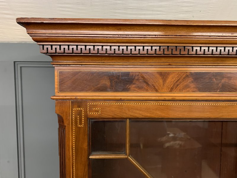 Edwards & Roberts Inlaid Mahogany Bookcase - Image 8