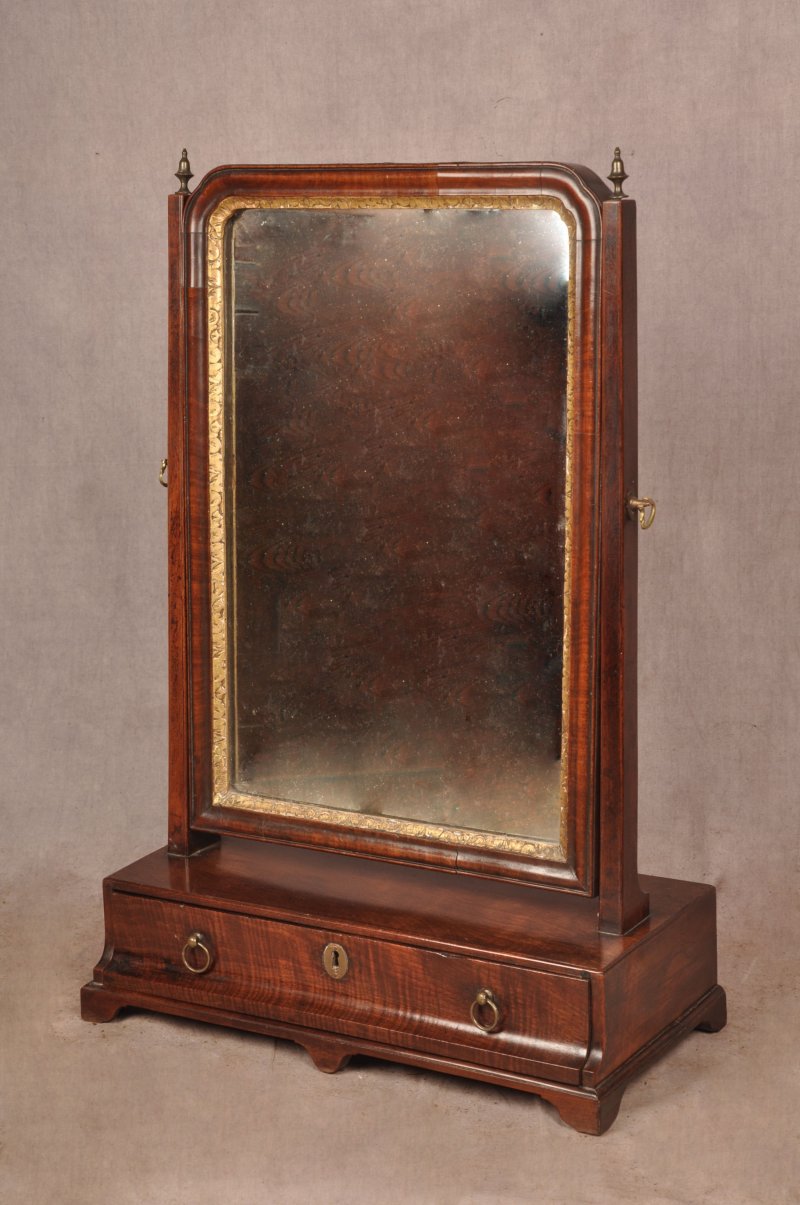 18th Century Mahogany Toilet Mirror