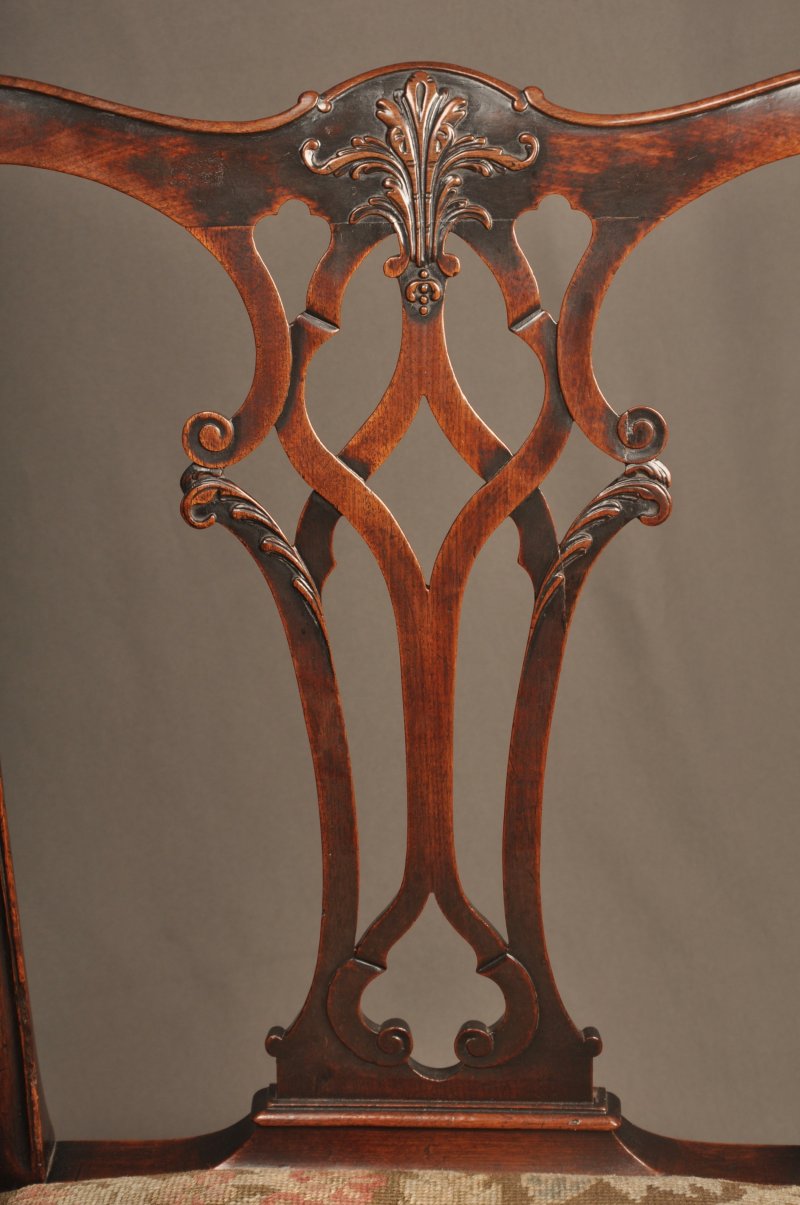 Wonderful 18th Century Mahogany Chippendale Armchair - Image 5