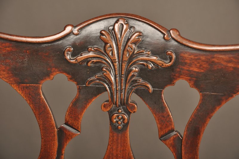 Wonderful 18th Century Mahogany Chippendale Armchair - Image 6