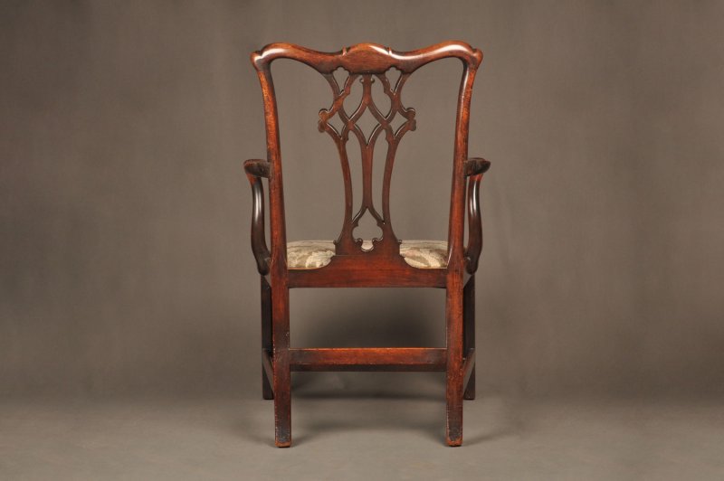 Wonderful 18th Century Mahogany Chippendale Armchair - Image 11