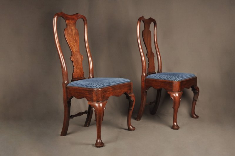 A Fine Pair Of George I Mahogany Side Chairs