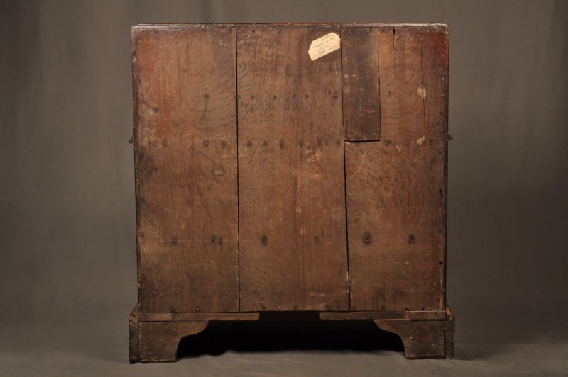 Rare Queen Anne Burr Walnut Bureau - Image 12