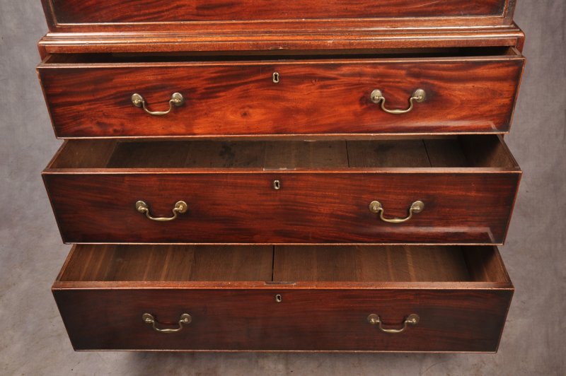 18th Century Mahogany Tallboy Chest on Chest - Image 7
