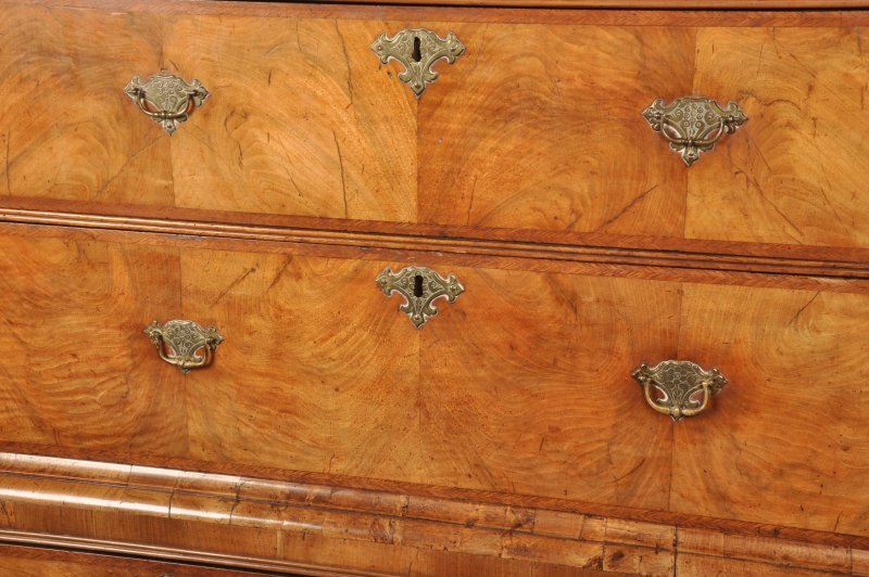 Rare Queen Anne Walnut Chest On Chest - Image 10
