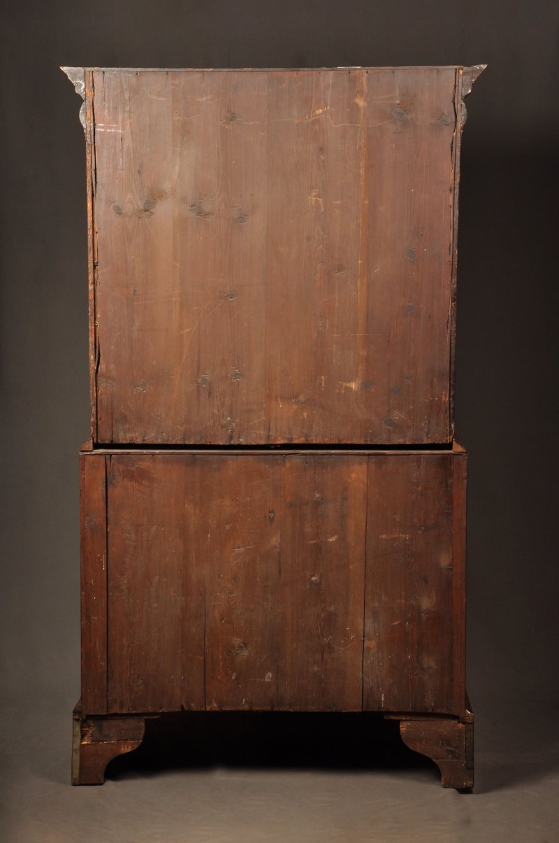 Rare Queen Anne Walnut Chest On Chest - Image 13