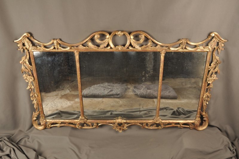 Fine & Rare 18th Century Giltwood Overmantel Mirror - Image 2