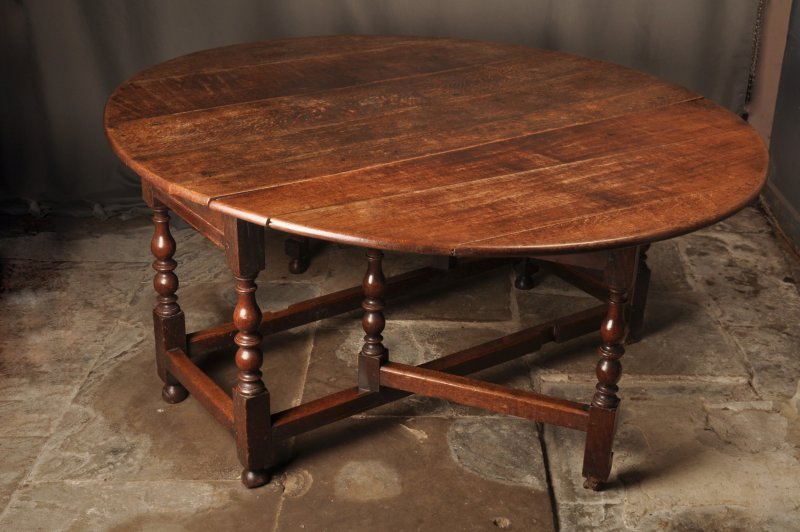 Large 17th Century Oak Gateleg Table