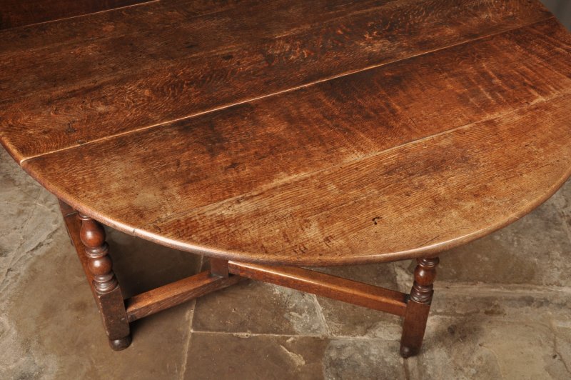 Large 17th Century Oak Gateleg Table - Image 9