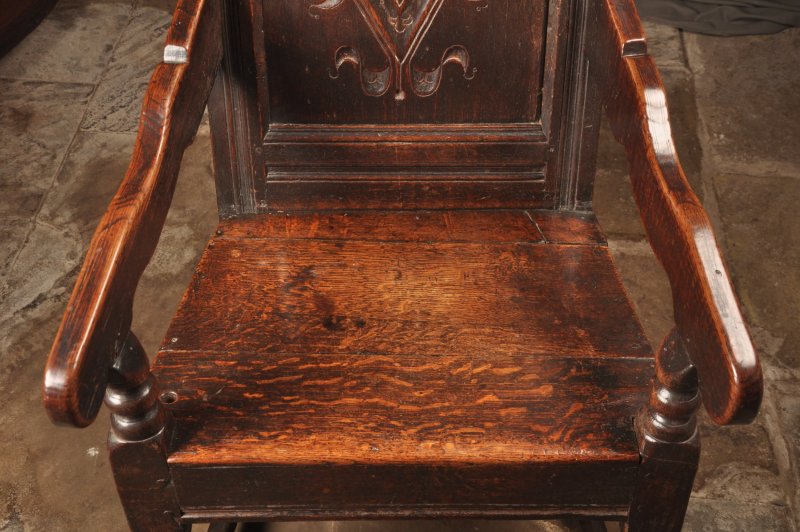 17th Century Yorkshire Wainscot Chair - Image 5