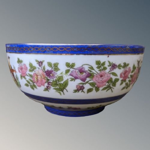 Antique Porcelain Samson Bowl Pheasants