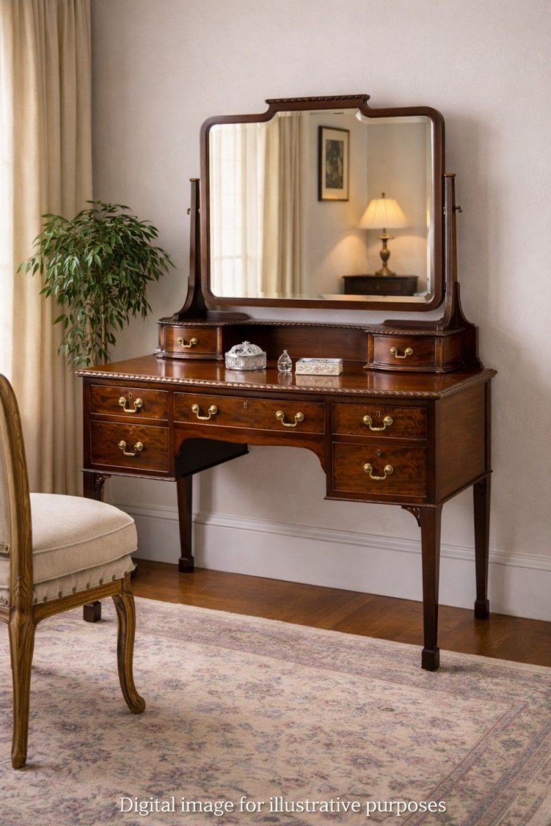 Edwardian Mahogany Dressing Table - Image 6