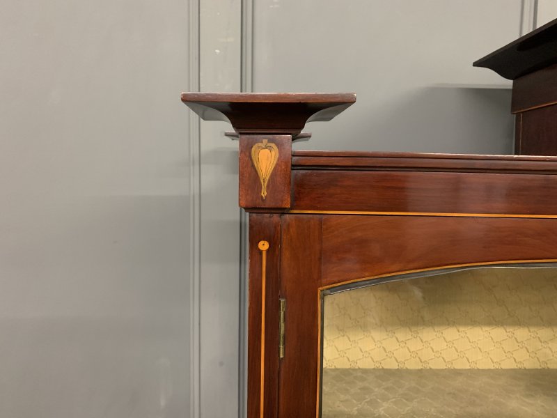 Arts and Crafts Inlaid Mahogany Display Cabinet - Image 5