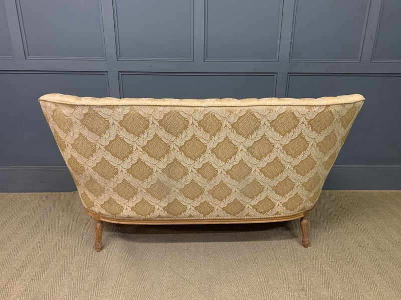 French Walnut Upholstered 3 Piece Salon Suite - Image 11