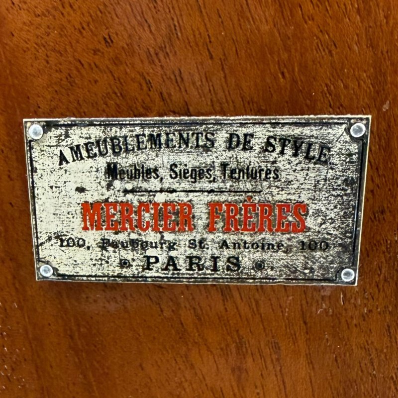 Antique French Neoclassical Maple Breakfront Display Cabinet Mercier Frères - Image 15