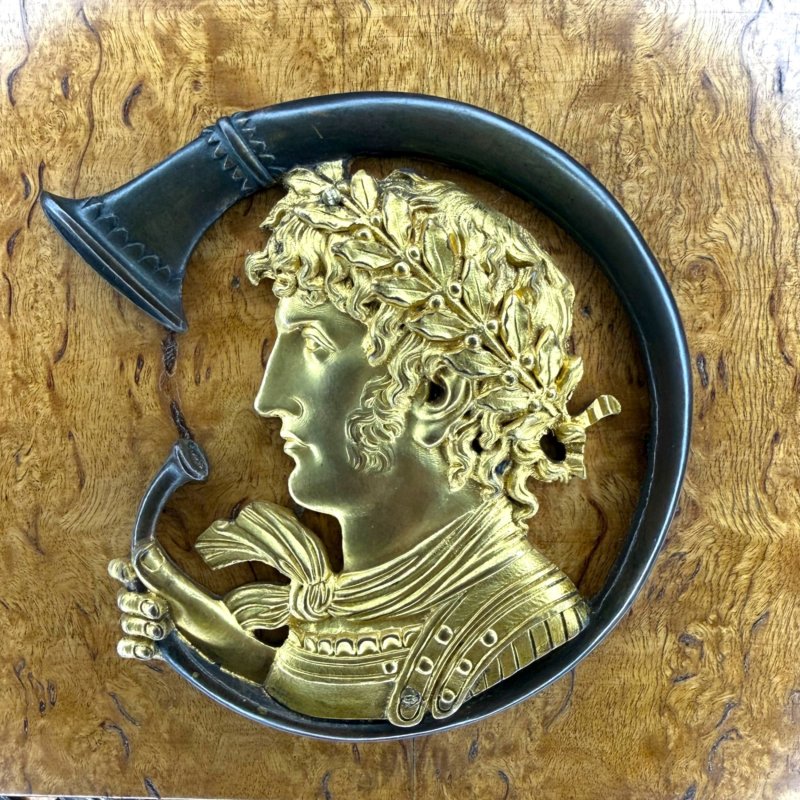 Antique French Neoclassical Maple Breakfront Display Cabinet Mercier Frères - Image 13