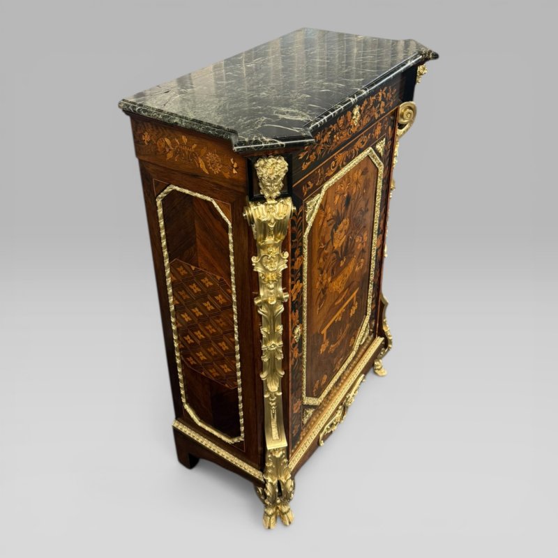 Antique Edward Holmes Baldock Ormolu Pier Cabinet With Blake Marquetry - Image 6
