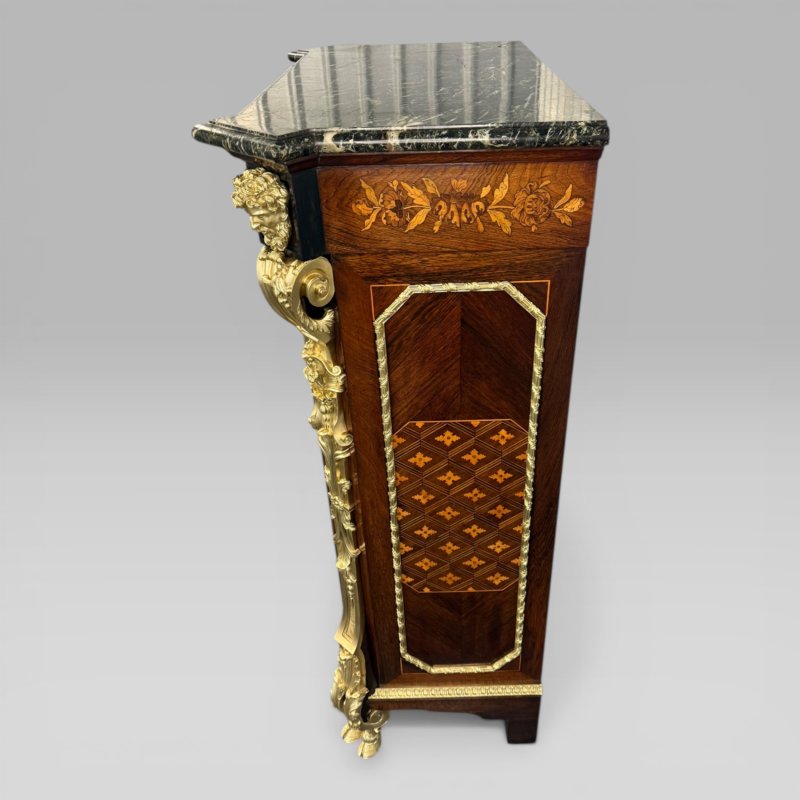 Antique Edward Holmes Baldock Ormolu Pier Cabinet With Blake Marquetry - Image 5