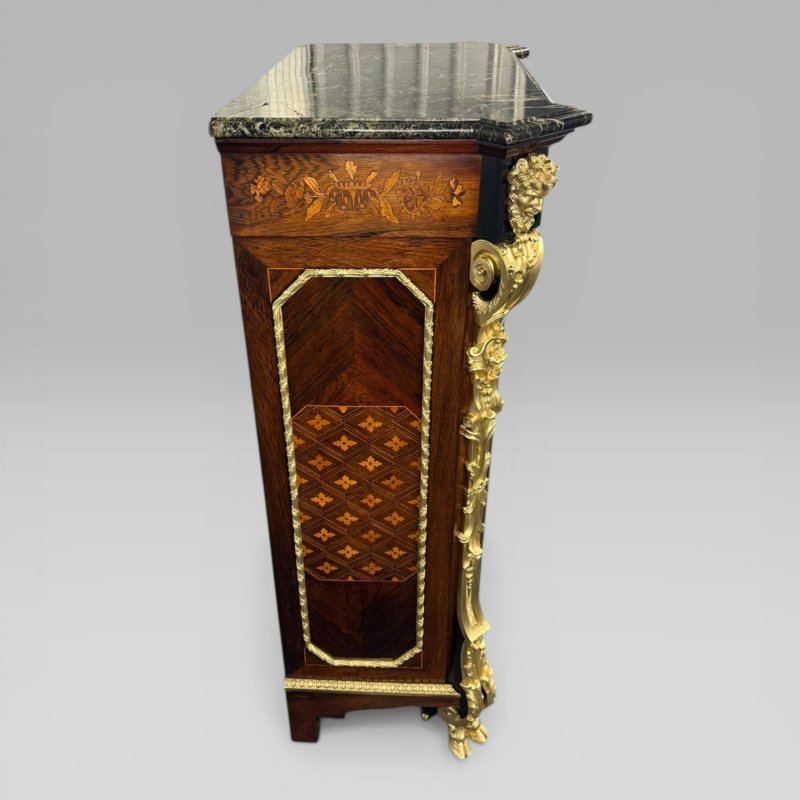 Antique Edward Holmes Baldock Ormolu Pier Cabinet With Blake Marquetry - Image 7