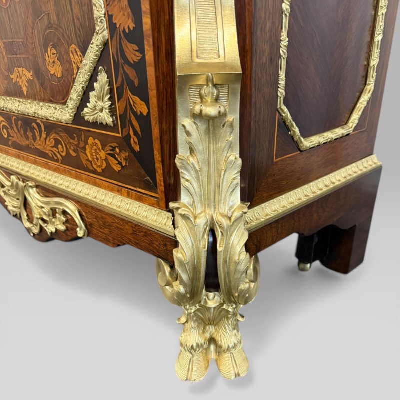 Antique Edward Holmes Baldock Ormolu Pier Cabinet With Blake Marquetry - Image 11