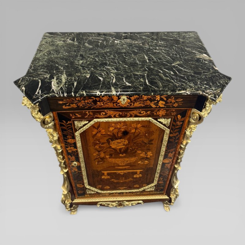 Antique Edward Holmes Baldock Ormolu Pier Cabinet With Blake Marquetry - Image 9