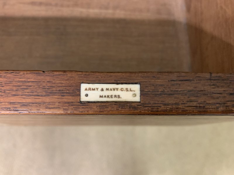 Victorian Teak Military Chest by Army & Navy - Image 4