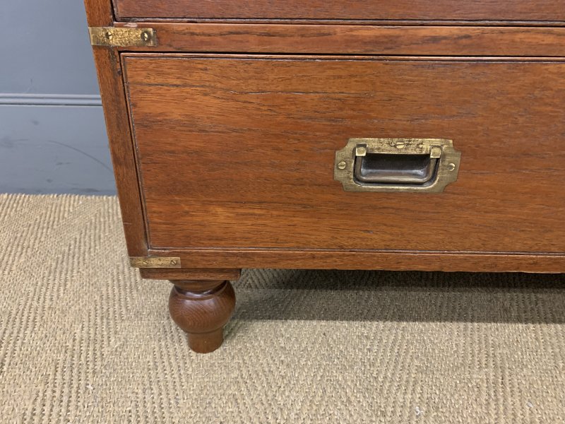 Victorian Teak Military Chest by Army & Navy - Image 13