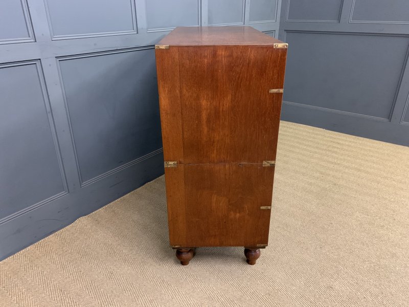 Victorian Teak Military Chest by Army & Navy - Image 6